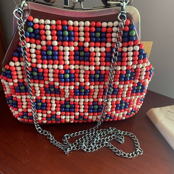 PATRICIA NASH Beaded Leather Frame Satchel - NWT - Picture 12 of 14